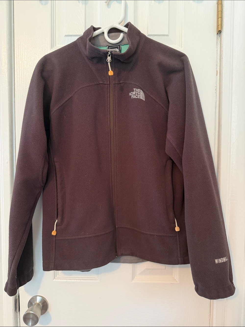 The North Face Women's Dark Brown Full-Zip WindWall Fleece Jacket